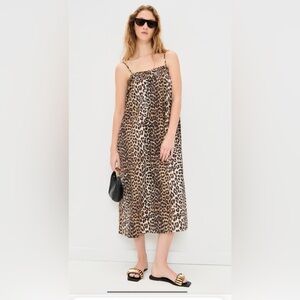 Ganni Printed Midi Strap Dress